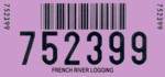 Custom 1-Part Numbered & Barcoded Log Tracking Tag