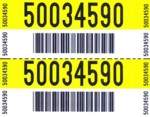 Custom 2-Part Barcode & Numbered Log Tag