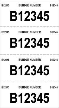 4-Part Generic Repulpable Bundle Tag